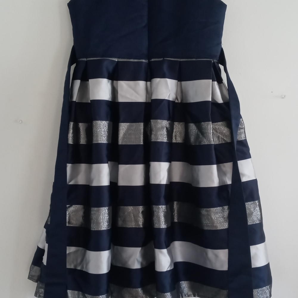 American Navy Stripped Dress Girls 10